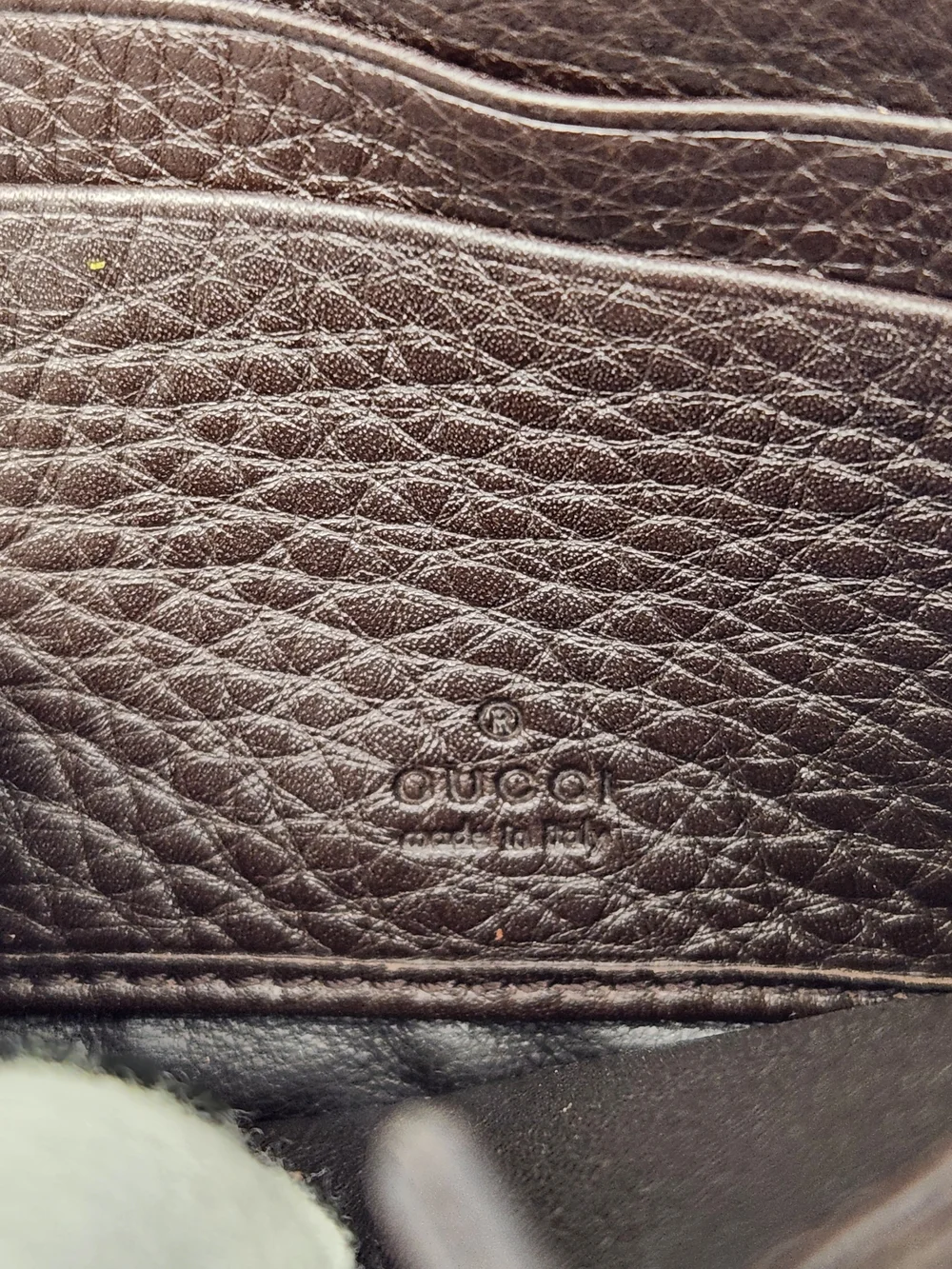 Authentic GUCCI Vintage Web Accent Leather Continental Wallet + COA + Dustbag
